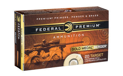 Federal Gold Medal, 223 Remington,  73 Grain, Berger Hybrid BTHP, 20 Round Box GM223BH73