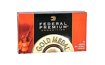 Federal Gold Medal Match, 308 Winchester, 168 Grain, Boat Tai, Hollow Point. 20 Round Box GM308M