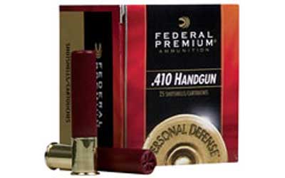 Federal Personal Defense, 410 Gauge, 2.5", Shot, 20 Round Box PD412JGE4