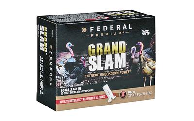Federal PFCX101F4 Grand Slam Turkey 10 Gauge 3.5" 2 oz 4 Shot 10 Bx/ 5