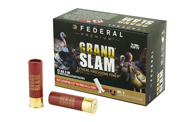 Federal Grand Slam, 12 Gauge, 3", #5, 1.75oz, Shotshell, Flight Control, 10 Round Box PFCX157F 5