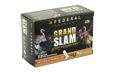 Federal Grand Slam, 12 Gauge, 3", #6, 1.75oz, Flight Control, 10 Round Box PFCX157F 6