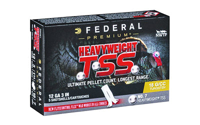 Federal Heavyweight TSS with Flightcontrol Flex, 12 Gauge 3", #7 Shot, 1 3/4oz, 5 Round Box PTSSX193F 7