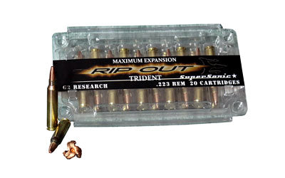 G2 Research TRIDENT, 223 Rem, 65 Grain, Lead Free Copper, 20 Round Box 00085