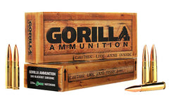 Gorilla Ammunition Company LLC 300 AAC Blackout, 220 Grain, Boat Tail Hollow Point, Subsonic, 20 Round Box GA300220SMKSUB