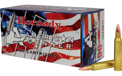 Hornady American Gunner, 223 Rem, 55 Grain, Hollow Point, 50 Round Box 80237