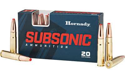 Hornady Subsonic, 300 Blackout, 190 Grain, Sub-X, 20 Round Box 80877