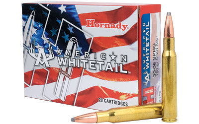 Hornady American Whitetail, 30-06, 150 Grain, Interlock Soft Point, 20 Round Box 8108