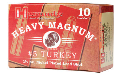 Hornady Heavy Magnum Turkey, 12Ga 3", #5 Shot, 10 Round Box 86241