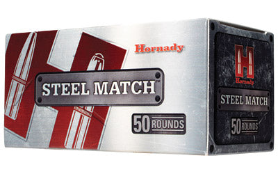 Hornady Steel Match, 9MM, 125 Grain, HAP, 50 Round Box 90275