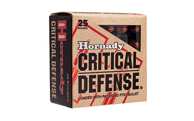 Hornady Critical Defense, 38 Special, 110 Grain, Hollow Point, 25 Round Box 90311