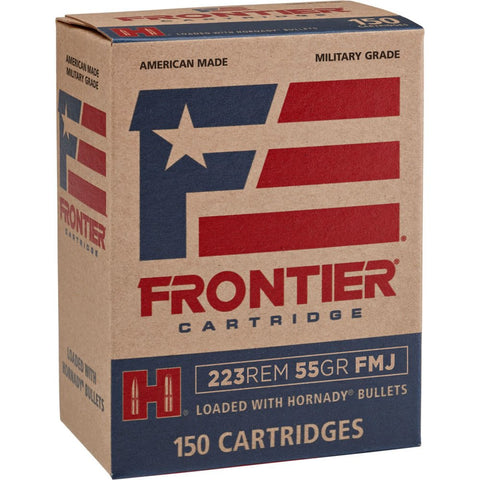Frontier Cartridge FR1015 Frontier  223 Remington 55 GR Full Metal Jacket 150 Bx/ 8 Cs - 150 Rounds