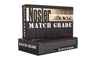 Nosler Match, 28 168 Grain, Custom Competition, Boat Tail Hollow Point, 20 Round Box 51287
