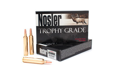 Nosler Trophy Ammunition, 30 Nosler 180 Grain, AccuBond, 20 Round Box 60117
