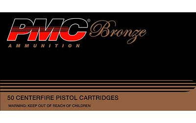 PMC Bronze 380ACP, 90 Grain Full Metal Jacket, 50 Round Box 380A