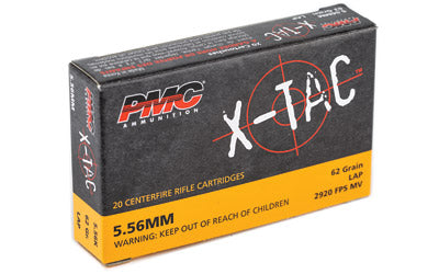 PMC XTAC, 556NATO, 62 Grain, LAP, 20 Round Box 5.56K