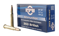 Prvi Partizan Rifle, 303 British, 150 Grain, Soft Point, 20 Round Box PP303S1