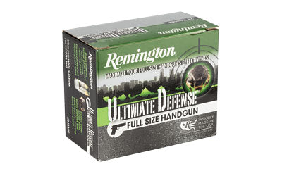 Remington Ultimate Defense, 357 MAG, 125 Grain, Brass Jacketed Hollow Point, 20 Round Box 28920