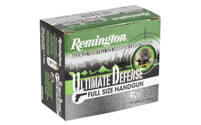 Remington Ultimate Defense, 40 S&W, 165 Grain, Brass Jacketed Hollow Point, 20 Round Box 28957