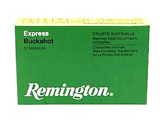 Remington Express, 12 Gauge, 2.75", 00 Buck, 3 Dr Buckshot, 9 Pellets, 5 Round Box 20282