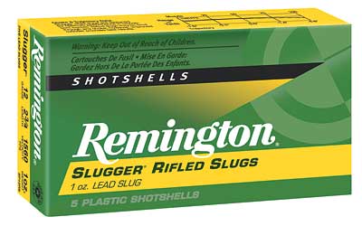 Remington Slugger, 12 Gauge, 2.75", 1oz, Rifled Slug, 5 Round Box 20300