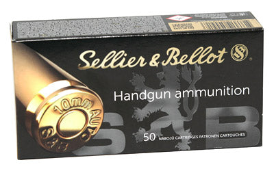 Sellier & Bellot Pistol, 10MM, 180 Grain, Full Metal Jacket, 50 Round Box SB10A