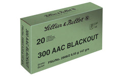 Sellier & Bellot Rifle, 300 Blackout, 147 Grain, Full Metal Jacket, 20 Round Box SB300BLKB
