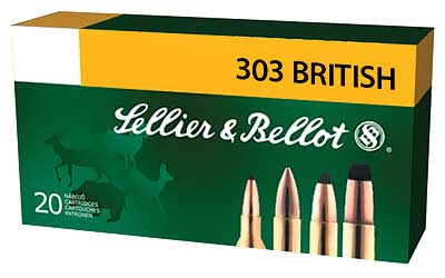 Sellier & Bellot Rifle, 303 British, 150 Grain, Soft Point, 20 Round Box SB303B