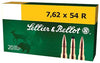Sellier & Bellot Rifle, 762X54R, 180 Grain, Full Metal Jacket, 20 Round Box SB76254RA - Sellier & Bellot - View 1