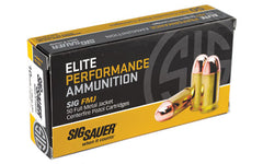Sig Sauer Elite Performance Ball, 10MM, 180 Grain, Full Metal Jacket, 50 Round Box E10MB1-50