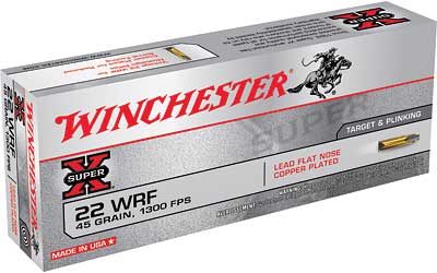 Winchester Rimfire, 22WRF, 45 Grain, Lead, 50 Round Box 22WRF