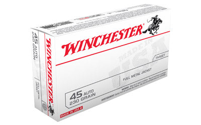 Winchester USA, 45ACP, 230 Grain, Full Metal Jacket, 50 Round Box Q4170
