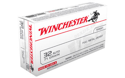 Winchester USA, 32ACP, 71 Grain, Full Metal Jacket, 50 Round Box Q4255