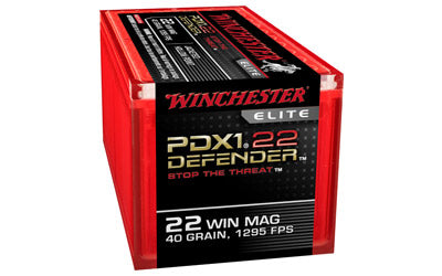 Winchester Supreme Elite, 22WMR, 45 Grain, PDX1, Jacketed Hollow Point, 50 Round Box S22MPDX1