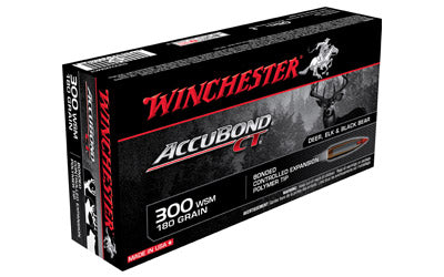 Winchester Supreme, 300WSM, 180 Grain, Nosler Accubond, 20 Round Box S300WSMCT
