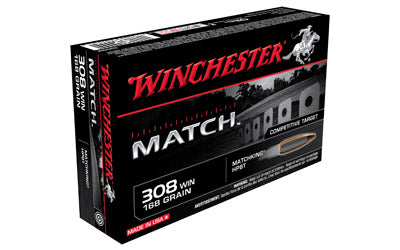 Winchester Supreme, 308WIN, 168 Grain, Sierra, 20 Round Box S308M