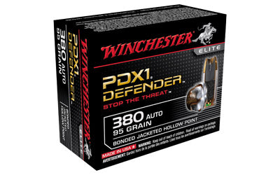 Winchester Supreme Elite, 380ACP, 95 Grain, PDX1, 20 Round Box S380PDB