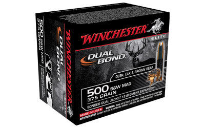 Winchester Supreme Elite, 500 S&W, 375 Grain, DB, 20 Round Box S500SWDB