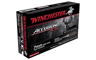 Winchester Supreme, 7MM REM, 160 Grain, Nosler Accubond, 20 Round Box S7MMCT