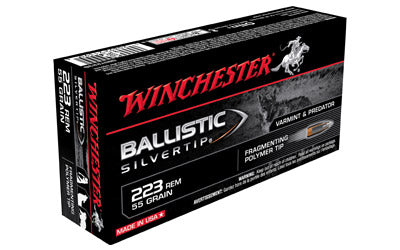 Winchester Supreme, 223REM, 55 Grain, Supreme Ballistic Silvertip, 20 Round Box SBST223B