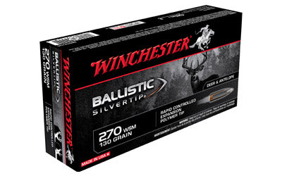 Winchester Supreme, 270WSM, 130 Grain, Supreme Ballistic Silvertip, 20 Round Box SBST2705