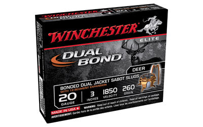 Winchester Supreme Elite, 20 Gauge, 3", Dual Bond, 5 Round Box SSDB203