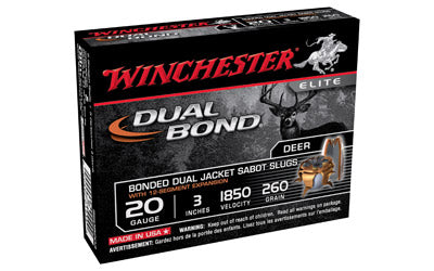 Winchester Supreme Elite, 20 Gauge, 2.75", Dual Bond, 5 Round Box SSDB20