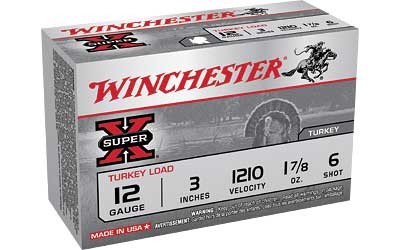 Winchester Super-X, 12 Gauge, 3", #6, 1.875 oz., Shotshell, 10 Round Box X123MT6