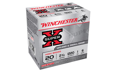 Winchester Super-X, 12 Gauge, 2.75" Chamber #6, 2.75 Dram, 1 oz., Shotshell, 25 Round Box X206