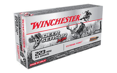 Winchester Deer Season, 223 Rem, 64 Grain, Extreme Point Polymer Tip, 20 Round Box X223DS