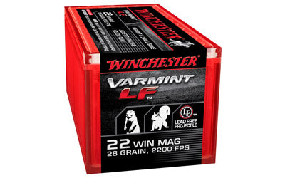 Winchester Super-X, 22 WMR, 25 Grain, Jacketed Hollow Point Lead Free, 50 Round Box X22MHLF