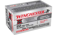 Winchester Super-X, 22 WMR, 40 Grain, Full Metal Jacket, 50 Round Box X22M