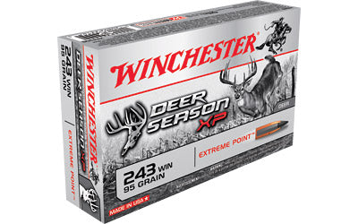 Winchester Deer Season, 243 Win, 95 Grain, Extreme Point Polymer Tip, 20 Round Box X243DS