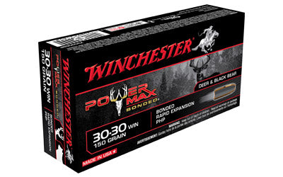 Winchester Power Max Bonded, 30-30, 150 Grain, Hollow Point, 20 Round Box X30306BP